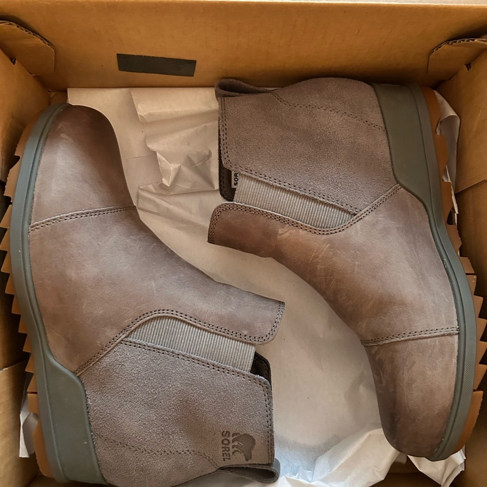 Sorel Gray Chelsea Rain Boots - Picture 2 of 6